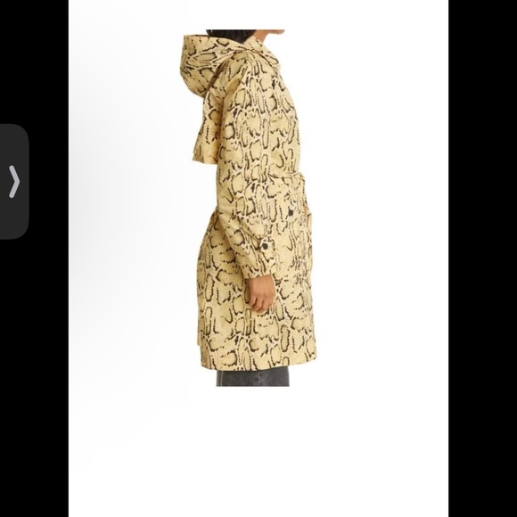 FRAME Python print hooded coat. Women XS - Picture 4 of 6